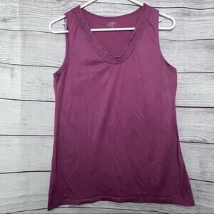 Loft Womens Simple Sleeves Blouse Sz M